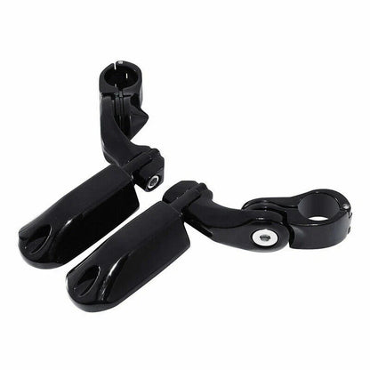 Black Engine Guard Highway Bar Footpegs for Harley Electra Glide (1997-2008)