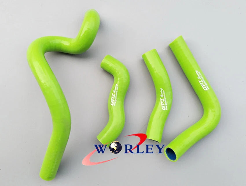 Silicone Radiator Coolant Hose for Kawasaki KLX650 1993-1996 ( Green)
