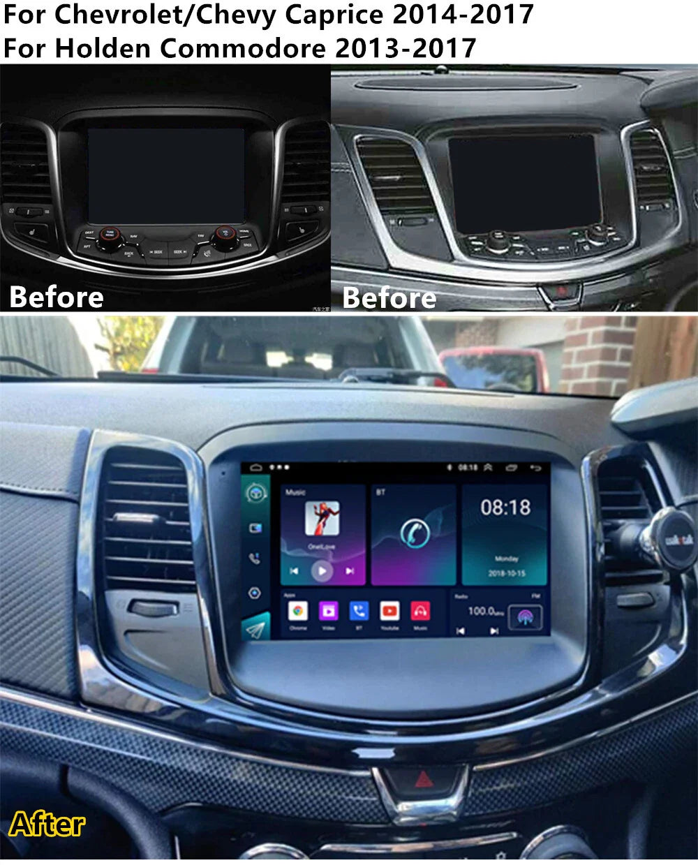 9'' Carplay Stereo GPS Navigation for Holden Commodore (2013-2017)