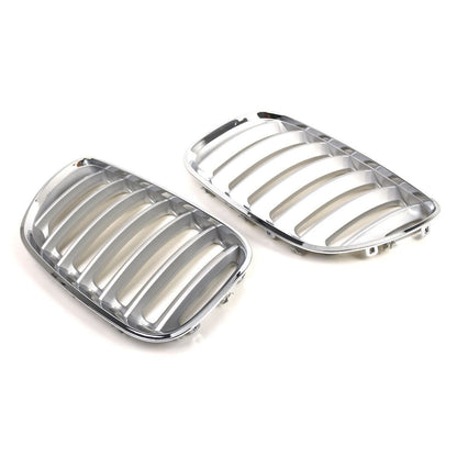 2X Chrome Front Bumper Grille for BMW X5 (2004–2006)