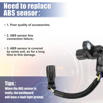 ABS Wheel Speed Sensor for Dodge Ram 1500 1998-2005 (2 x)
