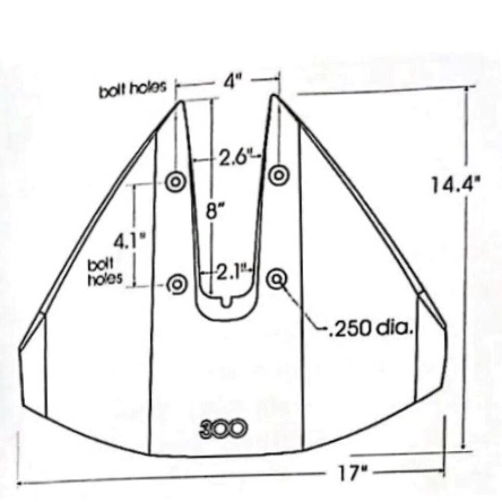 Hydrofoil Stabilizer for Yamaha Mercury Johnson Outboard Engines (40-350 HP)