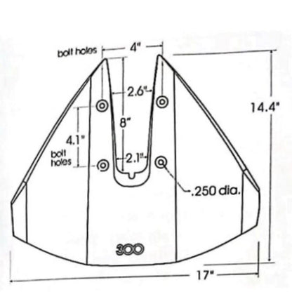 Hydrofoil Stabilizer for Yamaha Mercury Johnson Outboard Engines (40-350 HP)