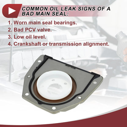 1Pc Crankshaft Oil Seal with Flange for Ford Escape Fiesta Fusion (2001–2020) No.BM5G6K301AB