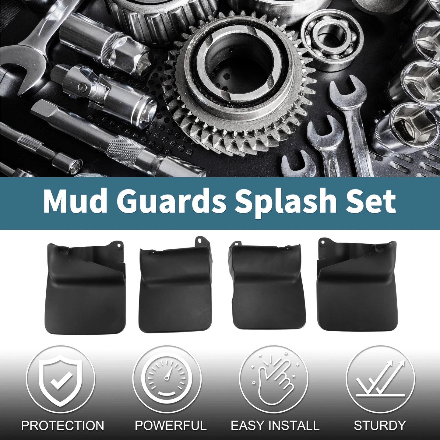Mud Flaps Splash Guards for Toyota Land Cruiser Prado FJ90 (1996–2002)