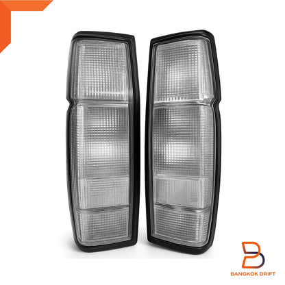 Rear Tail Lights White Lens for Nissan D21 (1986-1993)
