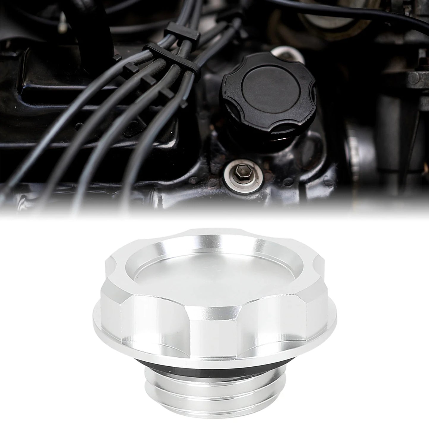 Aluminum Alloy Oil Filler Cap Cover for Honda Civic EK EG (1996-2000)