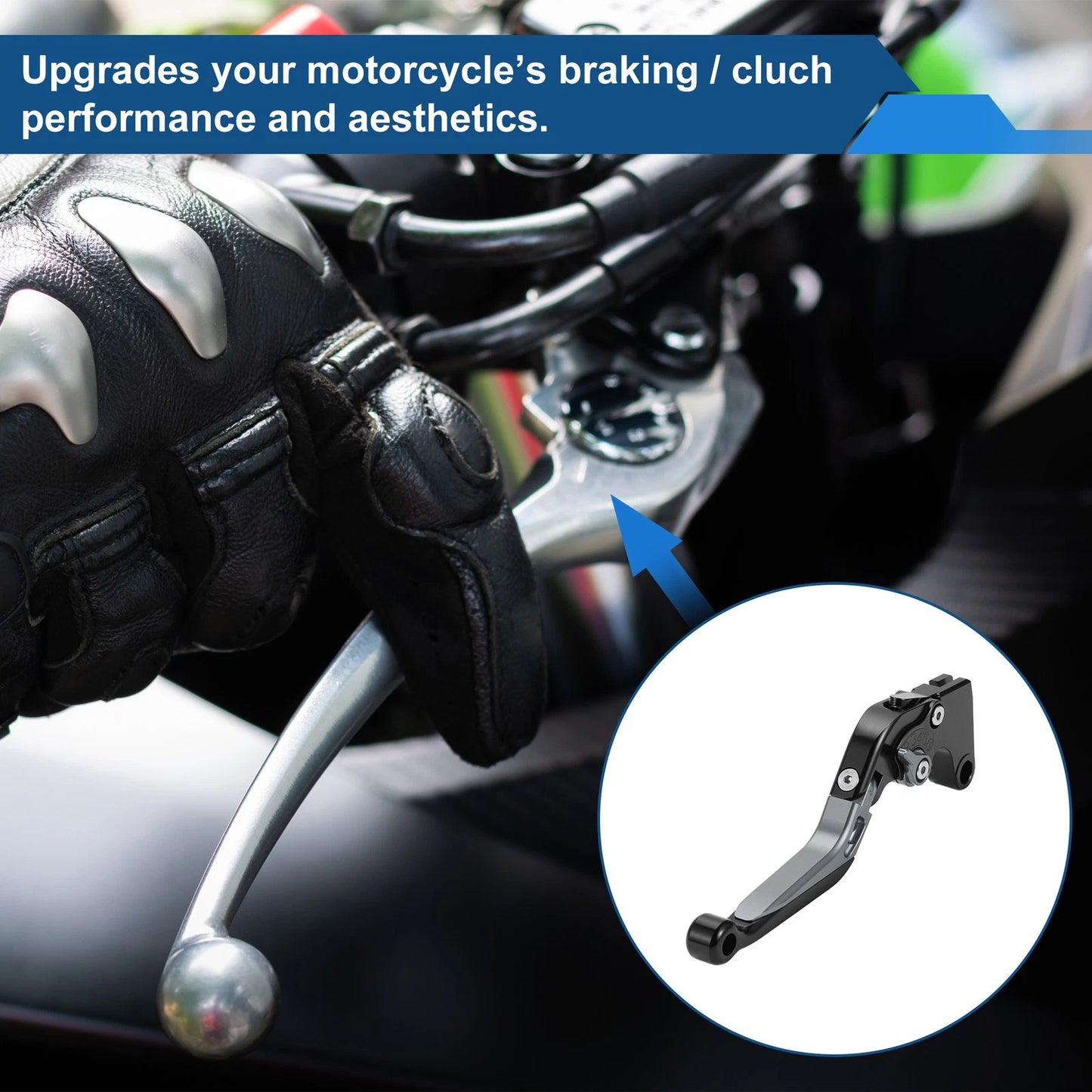 Adjustable Brake Clutch Levers for Yamaha MT-07 (2014–2022) Black Titanium
