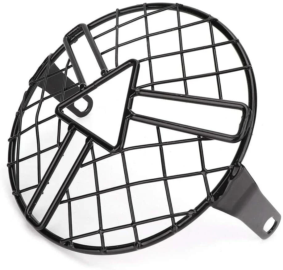 16.5cm Headlight Mesh Grill Protect Side Mount Cover for CG125 GN125