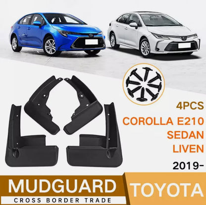 4X Front & Rear Splash Guards Mud Flaps for Toyota Corolla (2019–2024)