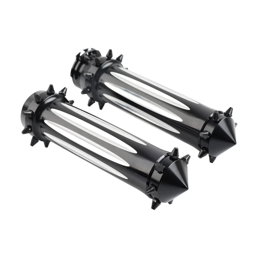 Spikes 1'' Motorcycle Hand Grips for Harley Touring Dyna Softail