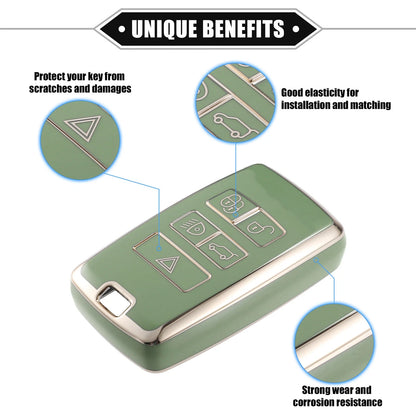 Smart Key Fob Case for Land Rover Discovery Sport (2010–2020) - Green