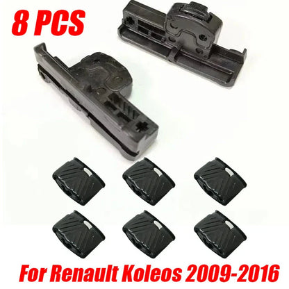 8 x Sunroof Bracket Slider Buckle Rail Clip for Renault Koleos (2009–2016)