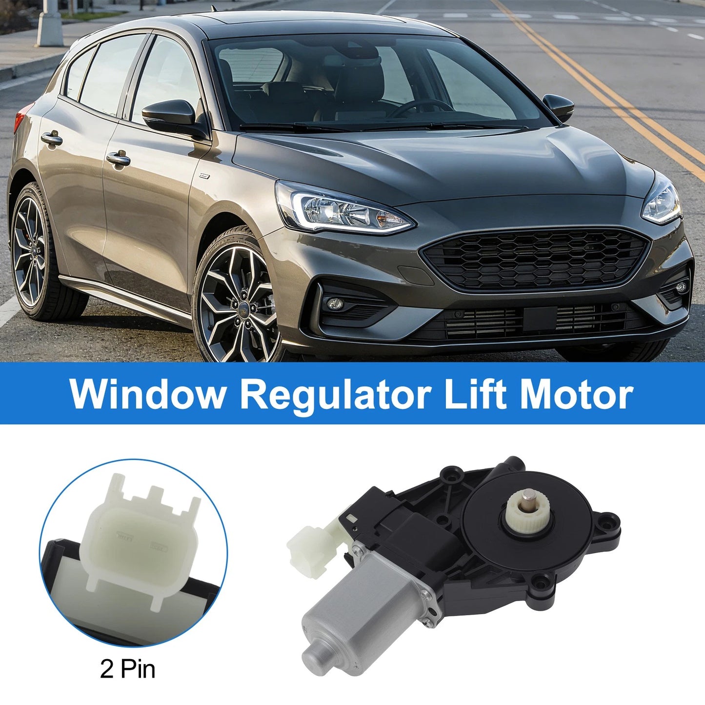 6CP114553H1A Power Window Regulator Lift Motor for Ford Focus (2012–2018)