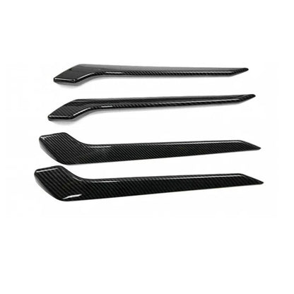 ABS Carbon Fiber Door Armrest Cover Trim for Toyota RAV4 (2019–2023)