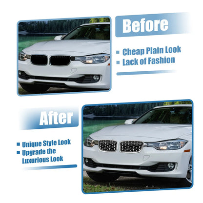 1 Pair Front Hood Bumper Grille Grill for BMW 3 Series (2013-2018)