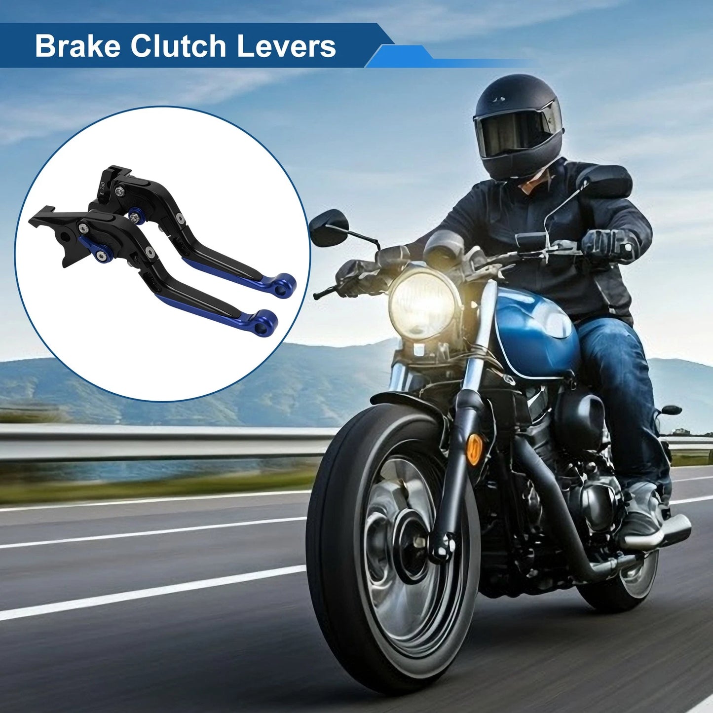 Adjustable Brake Clutch Lever Set for Kawasaki Vulcan S 650 (2015–2023)