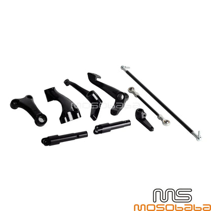 Black Forward Control Pegs for Harley Sportster 883 1200 (2004-2013)