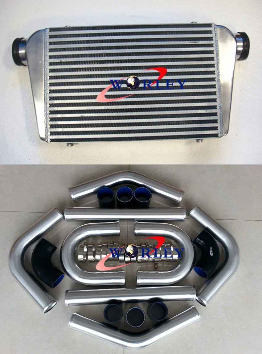 Intercooler Kit with 3" Piping and Silicone Hoses for Universal Fit