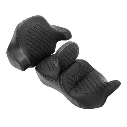 Driver Passenger Seat & Backrest for Harley Touring Tri Road Glide (2014-2023)
