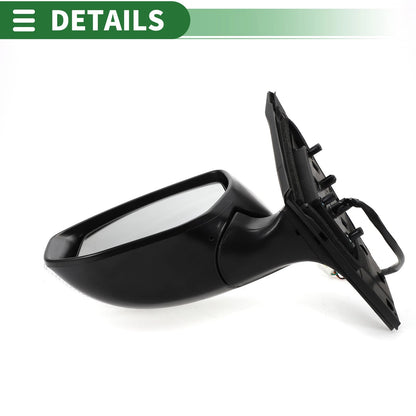 Left Side Door Mirror for Nissan Sentra (2016–2019) Manual Folding Black