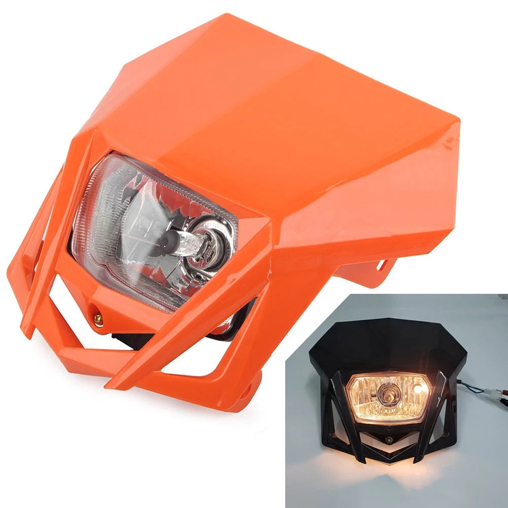 12V H4 Headlight Fairing for Kawasaki KLX, XR, CRF, DRZ, RMZ, Yamaha Dirt Bikes