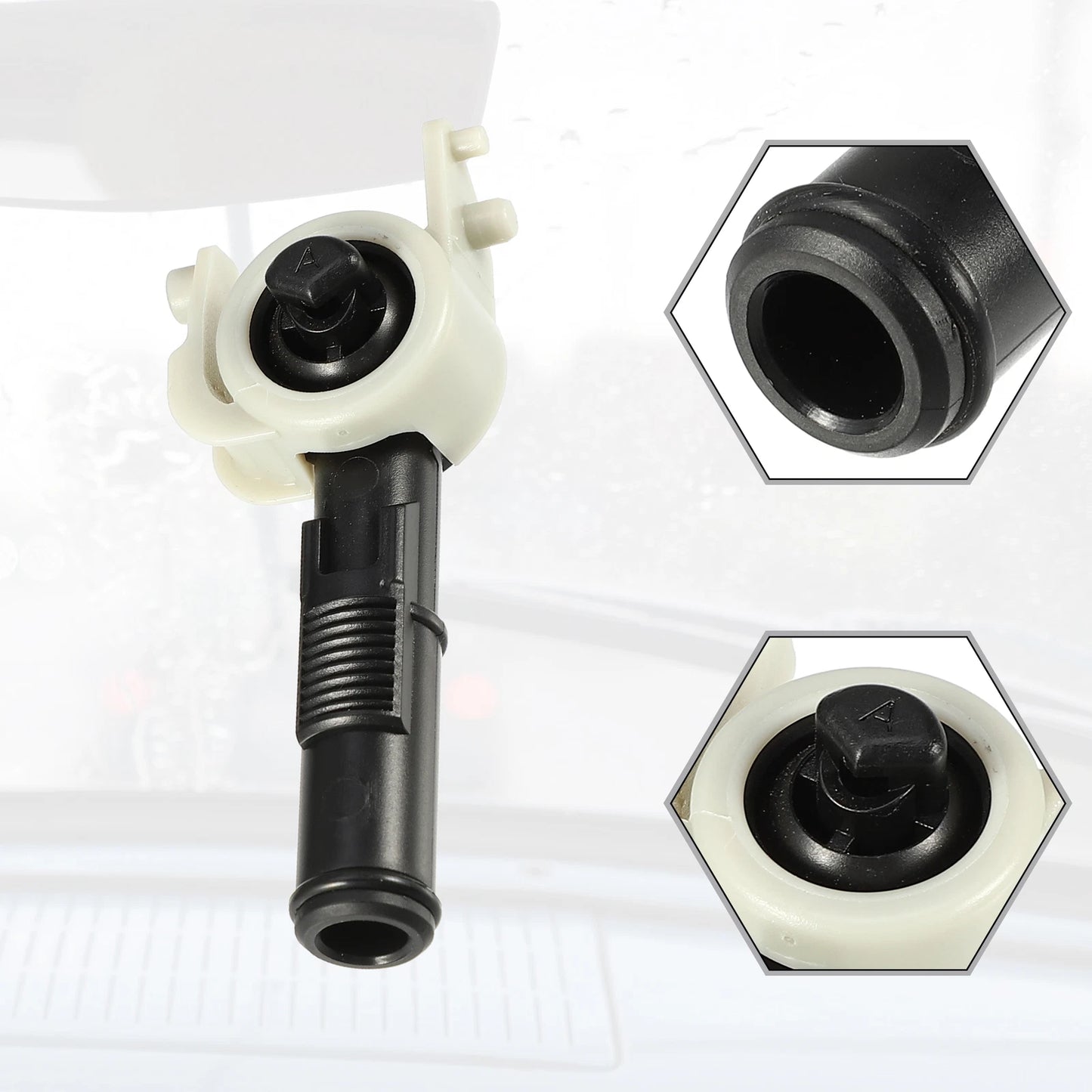 1 Pair Headlight Washer Nozzle for Mini Cooper (2002–2008) No. 61672752971