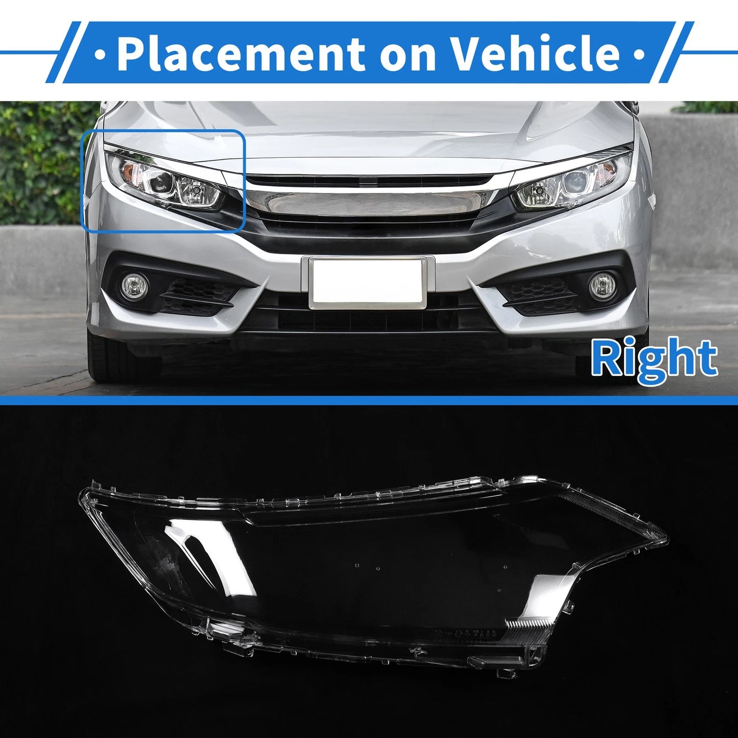 Headlight Lens Cover for Mitsubishi Outlander (2016–2021)