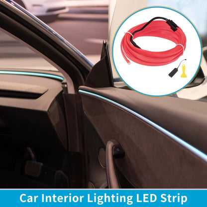 LED Strip Interior Decoration Lighting for Car (3 Meter, Pink)