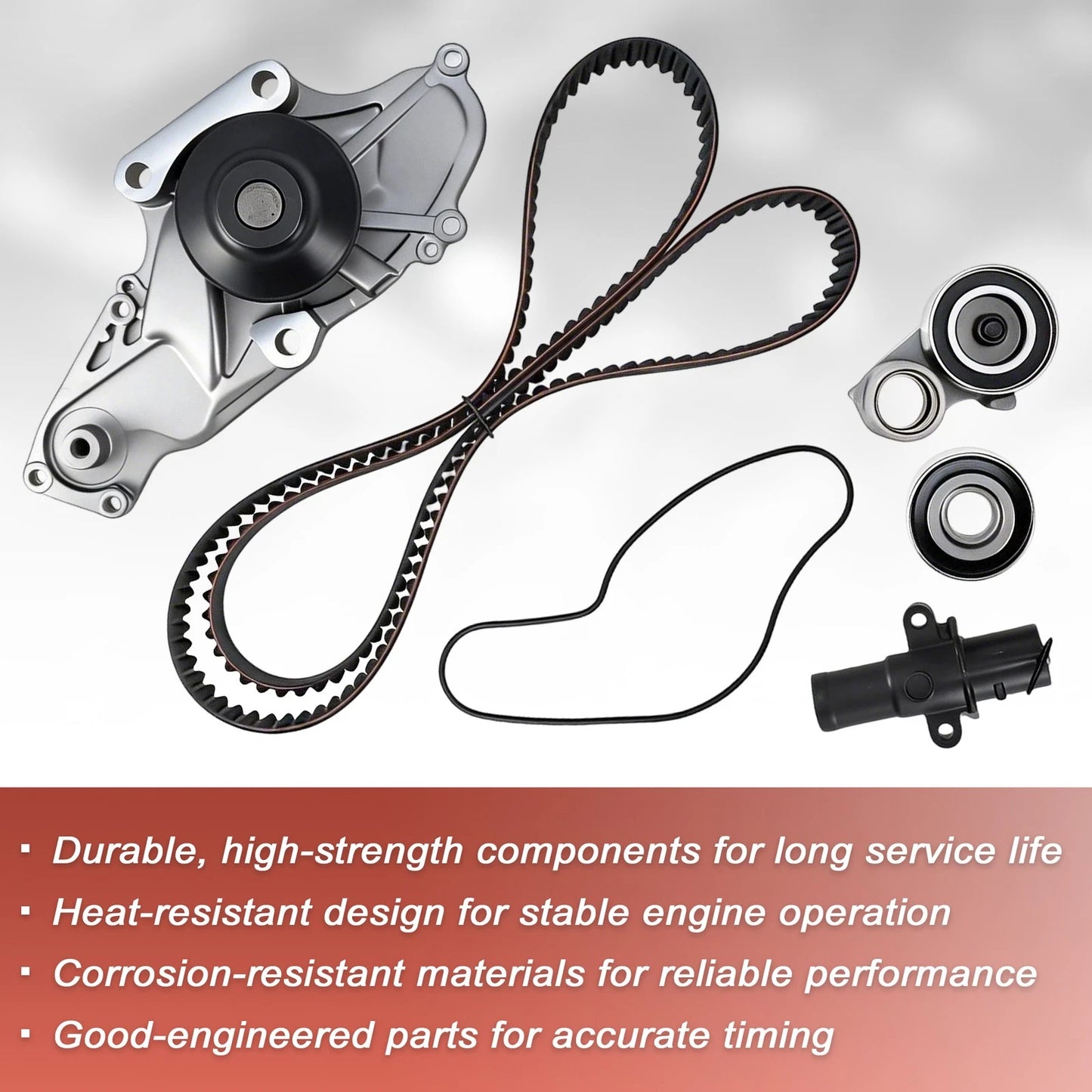 Engine Timing Belt Kit Water Pump for Acura Honda Accord Saturn (TKH002)