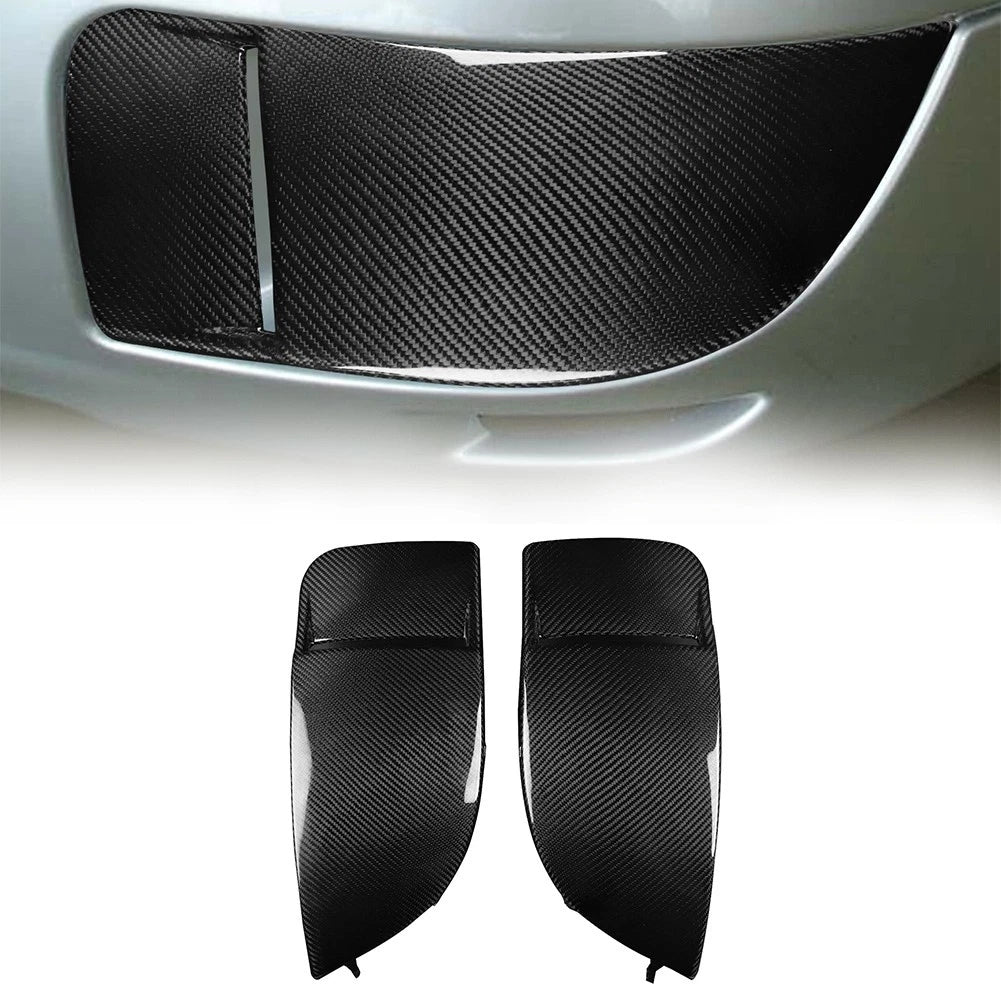 Carbon Fiber Fog Light Cover Caps for Subaru Impreza WRX STI (2004–2005)
