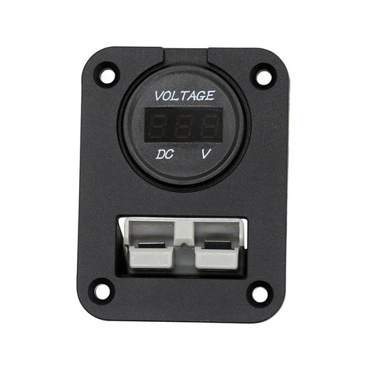 50 Amp Plug Socket w/ Voltmeter for Anderson Caravan Boat Camper