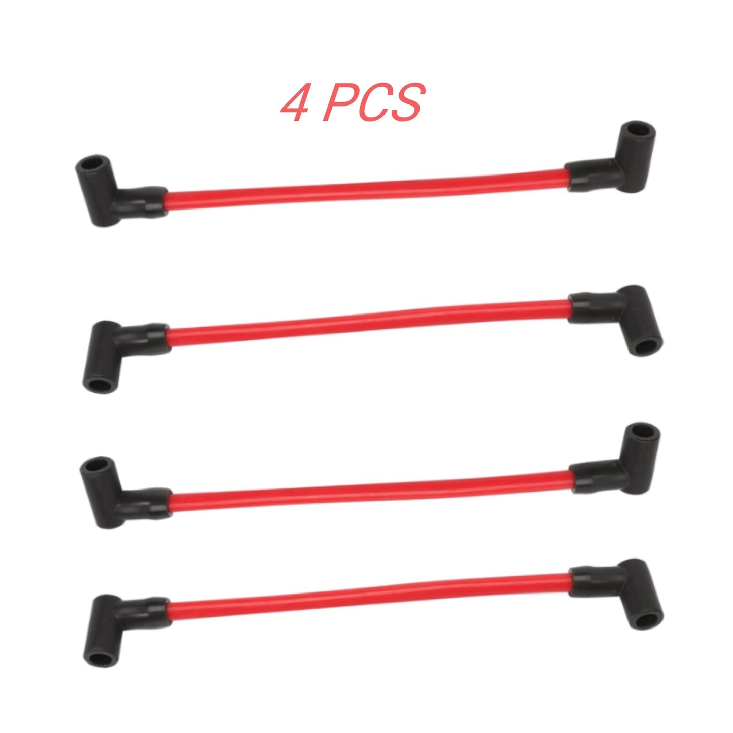Set of 4 Spark Plugs with 9" Wire for Johnson Evinrude 115-140