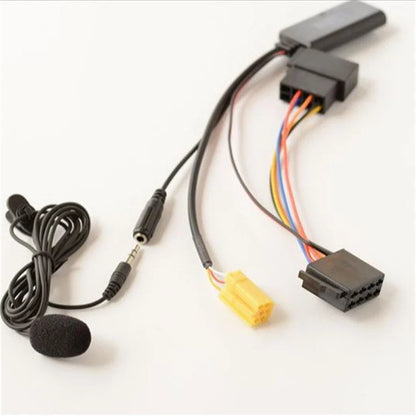 Bluetooth AUX Cable Microphone Adapter 6Pin for Alfa Romeo Fiat