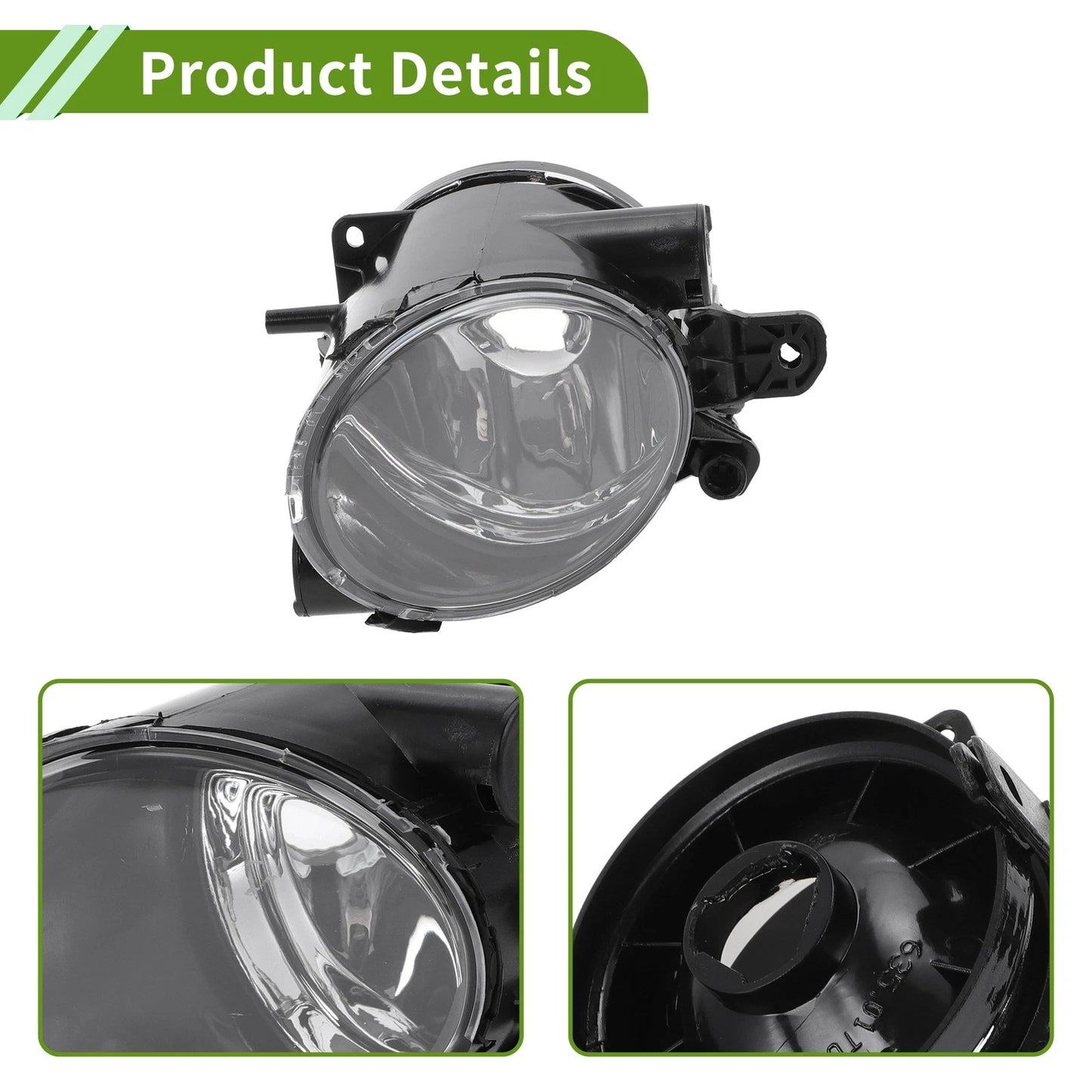 1 Pc Fog Light Grill for Volvo S80 (2007–2013) No. 31213102 Clear