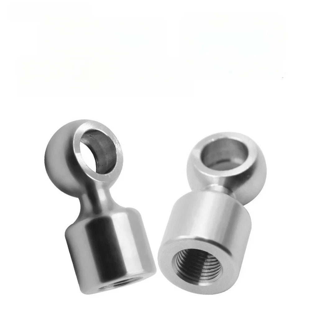 Oil Pipe Extension 3.5cm Stainless Steel 304 Secure Threads for Motorcycle