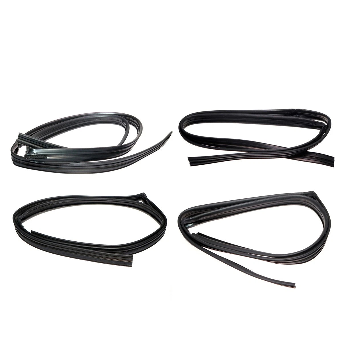 Set of 2 Door Glass Run Channel Seals for Honda Fit Hatchback (2001–2008)