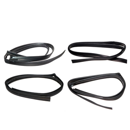 Set of 2 Door Glass Run Channel Seals for Honda Fit Hatchback (2001–2008)