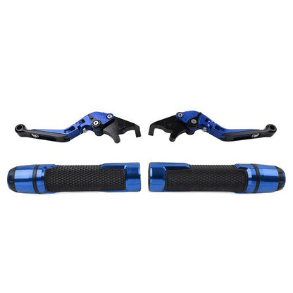 Set of 2 CNC Brake Clutch Lever Handlebar Grips for Yamaha XJR 1300 FJR 1300