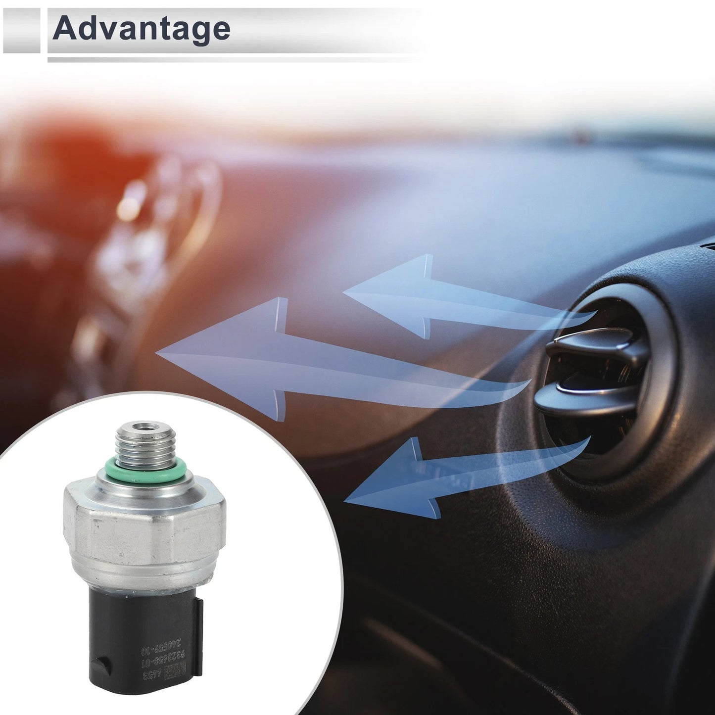 A/C Pressure Switch Sensor for BMW MINI E39 E46 E38 E53 X5 (1997–2006) No. 64536909257