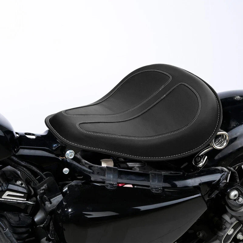 Solo Driver Seat w/ Spring Brackets for Harley Sportster XL 883 1200 (2004-2023)