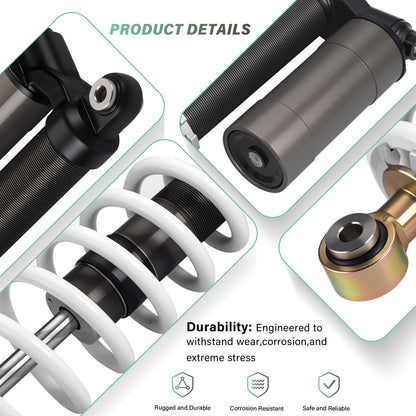 Set of 4 Air Shock Absorbers for Polaris RZR S 800 (2009–2012)
