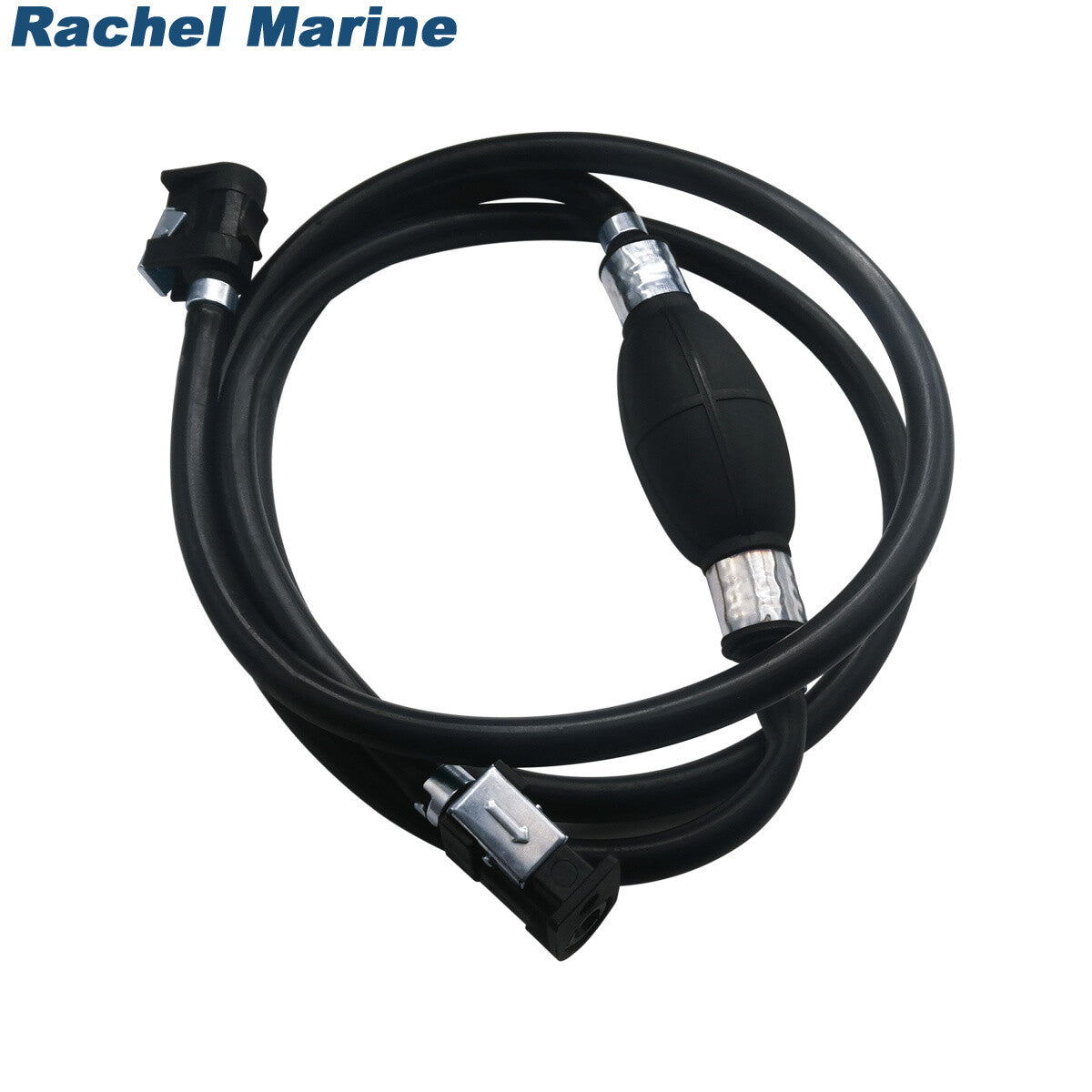Fuel Gas Hose Line Assembly with Primer Bulb for Marine Outboard Motors