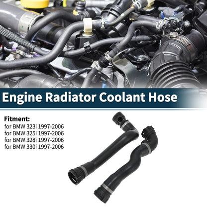 1 Set Engine Radiator Coolant Hose for BMW 323i (1997-2006)