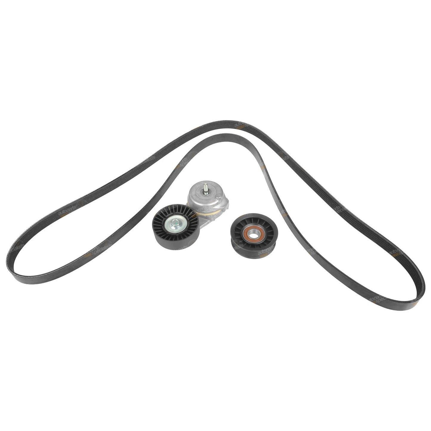 Automatic Fan Tensioner Pulley + Drive Belt for Ford Territory (2004–2016)
