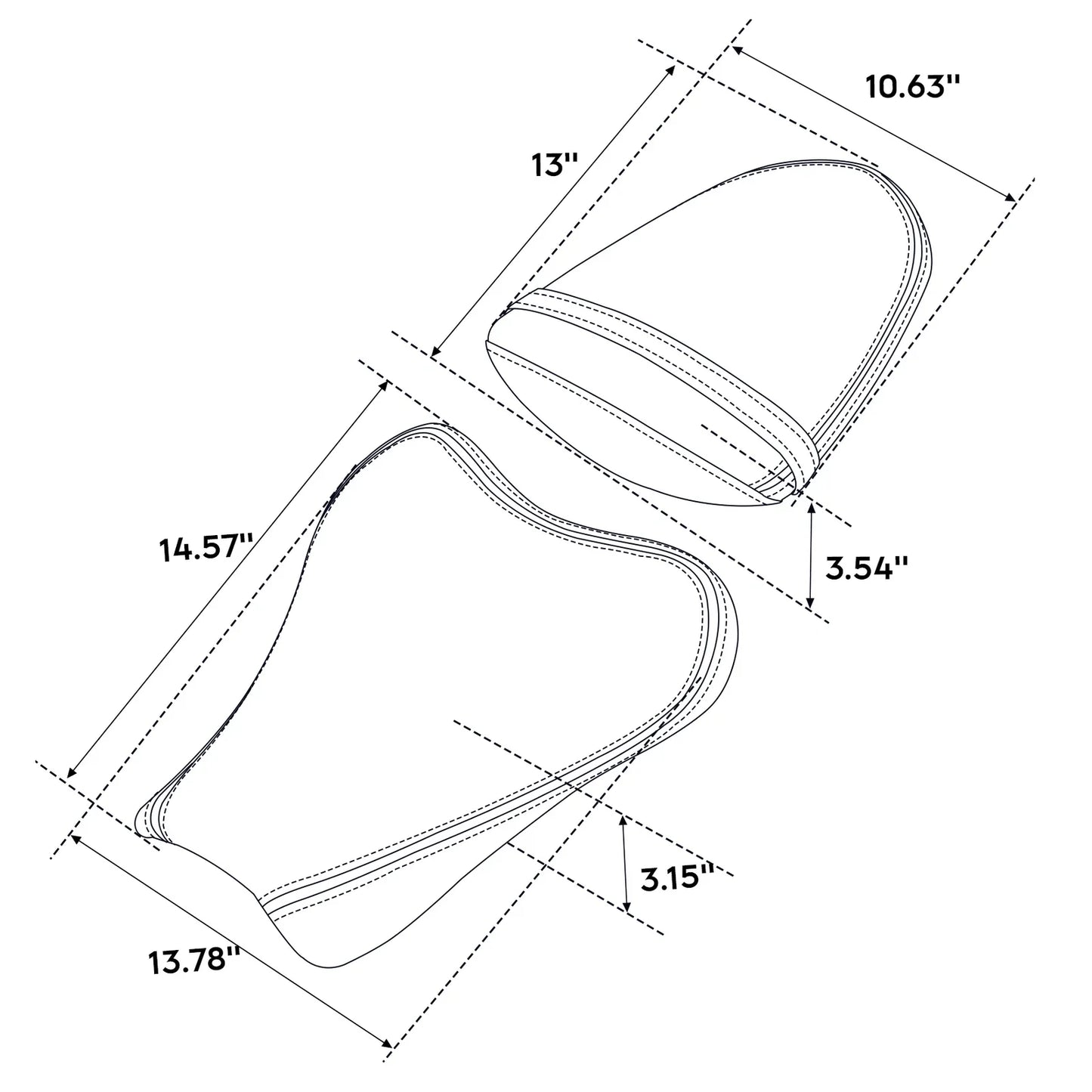 Black Rider Driver & Passenger Seat for Suzuki GSXR1000 (2005-2006)