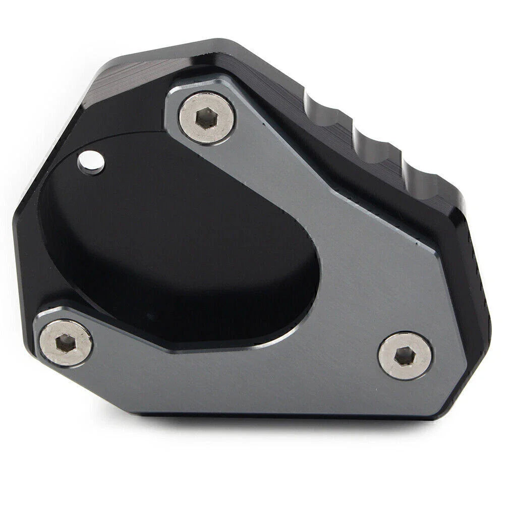 CNC Gray Foot Stand Side Extension Plate for KAWASAKI Ninja 400, Versys 650, KLX 250