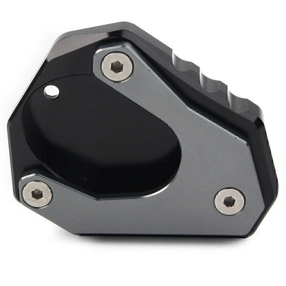 CNC Gray Foot Stand Side Extension Plate for KAWASAKI Ninja 400, Versys 650, KLX 250