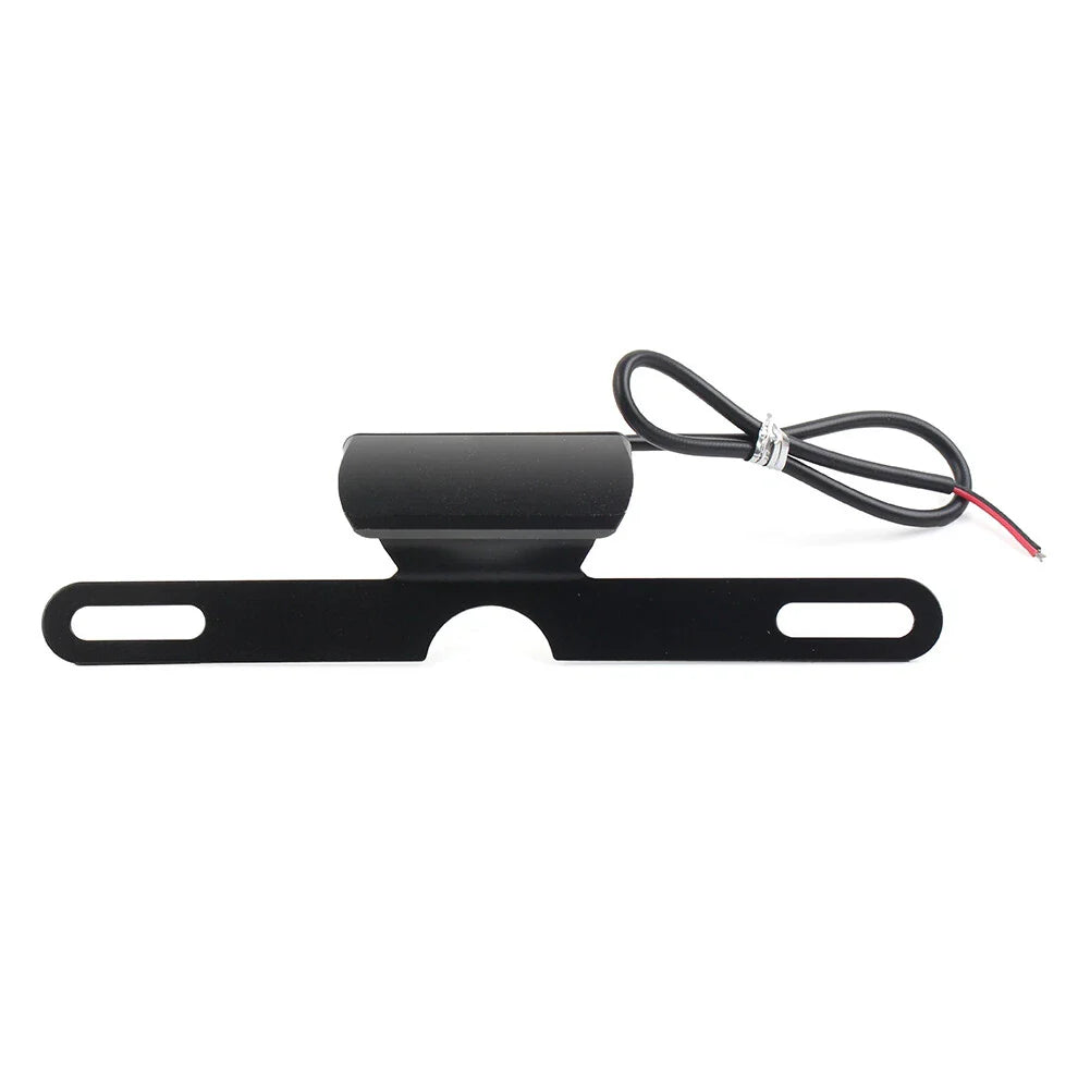 LED Brake Tail Light License Plate Mount Holder Bracket for Motorcycle Black