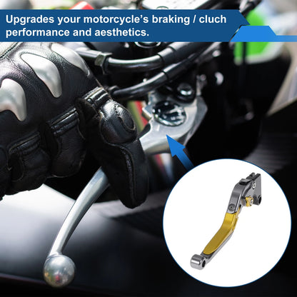 Adjustable Brake Clutch Levers for Honda CBR600RR (2003–2016) - Titanium Gold Tone